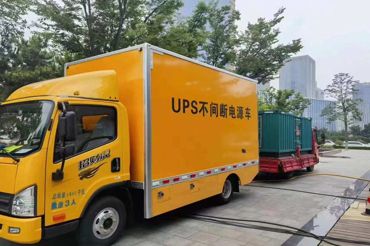 宾县发电机租赁施工现场
