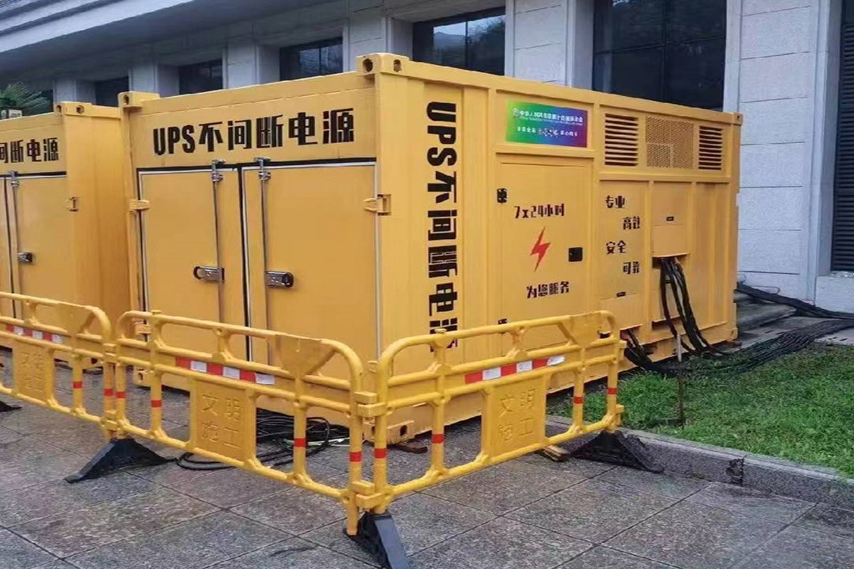 宾县发电机租赁施工现场