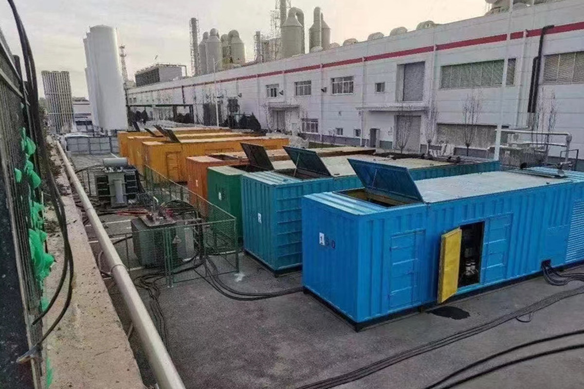 宾县发电机租赁施工现场